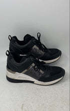 Load image into Gallery viewer, Michael Kors Womens Georgie Trainer Black Lace-Up Wedge Sneaker Shoes Size 8M