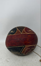 Load image into Gallery viewer, Vintage Pueblo Pottery Hand Painted Floral Traditional Village Gourd Wall Art