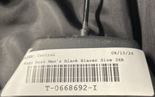 Load image into Gallery viewer, Hugo Boss Mens Black Peak Lapel Long Sleeve Regular Fit Two-Button Blazer Sz 36R