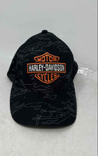 Load image into Gallery viewer, Harley-Davidson Mens Orange And Black Enflame Bar & Shield Baseball Cap Size L