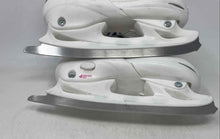 Load image into Gallery viewer, Lake Placid Kids White Pink Adjustable Buckle Ankle Inline Ice Skates Size 4