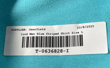 Load image into Gallery viewer, IZOD Mens Blue Check Cotton Short Sleeve Golf Polo Shirt Size Large With Tag