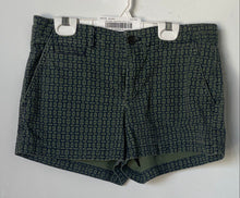 Load image into Gallery viewer, GAP Womens Green Blue Printed Pockets Stretch Chino Short Size 0