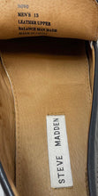 Load image into Gallery viewer, Steve Madden Mens Novo Black Leather Moc Toe Slip-On Driving Loafer Shoes Sz 13