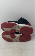 Load image into Gallery viewer, Nike Boys Jordan Max Aura AQ9214-023 Black Red Leather Basketball Shoes Sz 5.5Y