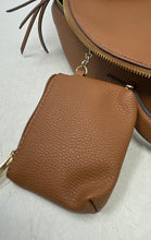 Load image into Gallery viewer, Aldo Womens Brown Pebbled Leather Adjustable Strap Zip-Around Backpack w/ Wallet
