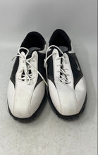 Load image into Gallery viewer, Nike Mens Heritage 418624-101 White Black Leather Lace-Up Golf Shoes Size 11