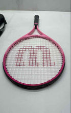 Load image into Gallery viewer, Wilson Burn Pink Junior Lightweight Tennis Racket With Handle Grip In Case