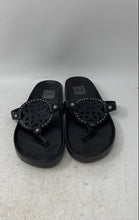 Load image into Gallery viewer, Dolce Vita Womens Pandora Black Medallion Cutout Slip-On Thong Sandals Size 9