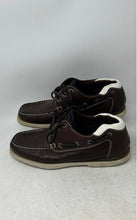 Load image into Gallery viewer, Moda Com Mens Brown Leather Lace-Up Low Top Boat Shoes Size EUR 42
