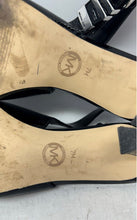Load image into Gallery viewer, Michael Kors Womens Darrington Black Patent Leather Slingback Pump Heels Size 7M