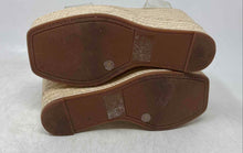 Load image into Gallery viewer, Gianni Bini Womens Clear Rattan Open Toe High Wedge Espadrille Sandals Size 6M