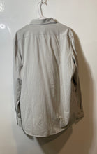 Load image into Gallery viewer, Express Mens Gray 1MX Slim Fit Long Sleeve Collared Dress Shirt Size L With Tag