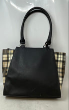 Load image into Gallery viewer, Nine West Womens Black Leather Double Handle Pockets Zip Top Lined Tote Handbag