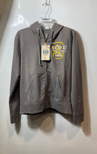 Load image into Gallery viewer, Bene Terra Firma Eco University Mens Gray Long Sleeve Full-Zip Hoodie S W/ Tags