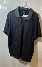 Load image into Gallery viewer, Van Heusen Mens Black & Gray Check Short Sleeve Spread Collar Polo Shirt Sz 2XL
