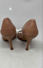 Load image into Gallery viewer, Nine West Womens Pink Leather Open Toe Slip-On Stiletto Pump Heels Size 7M