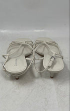Load image into Gallery viewer, Calvin Klein Womens Poeta White Casual Low Kitten Heel Slingback Sandals Sz 9.5M