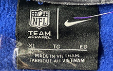 Load image into Gallery viewer, Nike Mens Blue Long Sleeve Pockets NFL Pullover Hoodie Size XL