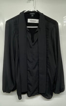 Load image into Gallery viewer, Ann Taylor Womens Black Long Sleeve Casual Pullover Blouse Top Size Medium