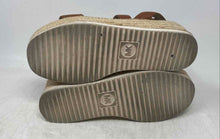 Load image into Gallery viewer, Michael Kors Womens Lynn Brown Leather Open Toe Espadrille Sandals Size 7.5M