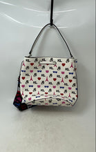 Load image into Gallery viewer, Karl Lagerfeld Womens Multicolor Printed Inner Pockets Shoulder Handbag