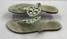 Load image into Gallery viewer, Authentic Tory Burch Womens Green Slip-On Thong Sandals Size 9M Damaged