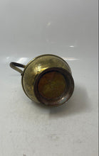 Load image into Gallery viewer, Vintage Solid Brass Tableware Ewer Pitcher Creamer Etched Flowers India