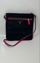 Load image into Gallery viewer, Michael Kors Womens Kelsey Black Pink Adjustable Strap Crossbody Bag
