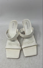 Load image into Gallery viewer, Marc Fisher Womens Zasha White Patent Leather Block Heel Slide Sandals Size 8.5M