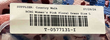 Load image into Gallery viewer, BCBG Paris Womens Pink Floral Sleeveless Halter Neck Midi Sundress Size Large