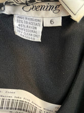 Load image into Gallery viewer, Richard Warren Saks Fifth Avenue Womens Black Back Zip Wrap Dress Size 6