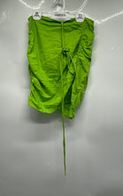 Load image into Gallery viewer, Zara Womens Green Regular Fit Side Zipper Ruched Mini Skirt Size M