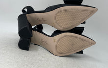 Load image into Gallery viewer, Jessica Simpson Womens Naomia Black Beige Block Slingback Heels Size 7.5M