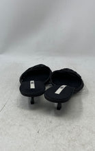 Load image into Gallery viewer, Zara Womens Black Woven Pointed Toe Slip-On Kitten Mule Heels Size EUR 41