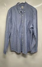 Load image into Gallery viewer, Gap Mens Blue Long Sleeve Collared Front Single Pocket Button-Up Shirt Size XL