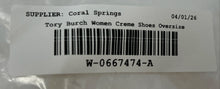 Load image into Gallery viewer, Authentic Tory Burch Womens Cream Perforated Low Top Sneakers Shoes Size 6