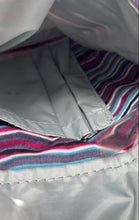 Load image into Gallery viewer, Kipling Womens Bora Multicolor Striped Outer Pockets Double Handle Shoulder Bag
