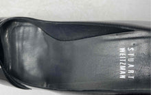 Load image into Gallery viewer, Stuart Weitzman Womens Black Patent Leather Peep Toe Slip-On Pump Heels Size 9M