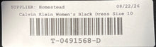 Load image into Gallery viewer, Calvin Klein Womens Black Sleeveless Full-Zip Tank Dress Size 10 With Tag