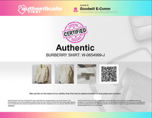 Load image into Gallery viewer, Authentic Burberry London Womens Ivory Long Sleeve Button-Up Shirt Size L