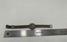 Load image into Gallery viewer, Authentic Benrus Women's Gold-Tone Black Quartz Dress Watch