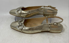Load image into Gallery viewer, Dolce Vita Womens Yellow Gold Leather Square Toe Slingback Sandals Size 8