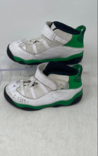 Load image into Gallery viewer, Nike Kids Air Jordan 6 Rings White Green Hook And Loop Sneaker Shoes Size 10C