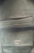 Load image into Gallery viewer, Fossil Unisex Black Leather Inner Pocket Adjustable Shoulder Strap Backpack