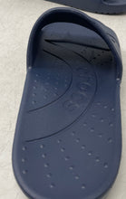 Load image into Gallery viewer, Crocs Unisex Navy Blue Logo Open Toe Slip-On Slide Sandals Size M 6 W 8