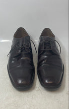 Load image into Gallery viewer, Johnston & Murphy Mens Red Wine Leather Cap Toe Oxford Dress Shoes Size 11.5