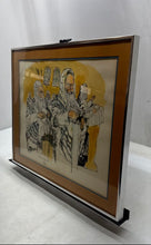 Load image into Gallery viewer, Framed Hand-Colored Lithograph By American Artist Samuel Kunda Judaica Painting