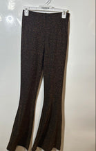 Load image into Gallery viewer, Minkpink Womens Gold Black Metallic Flat Front Pull-On Flared Pants Size XS