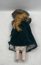 Load image into Gallery viewer, Vintage Seymour Mann's Connoisseur Porcelain Doll In Green Velvet Dress With Tag